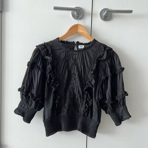 *SOLD LOCAL* ARITZIA SUNDAY BEST | Black blouse